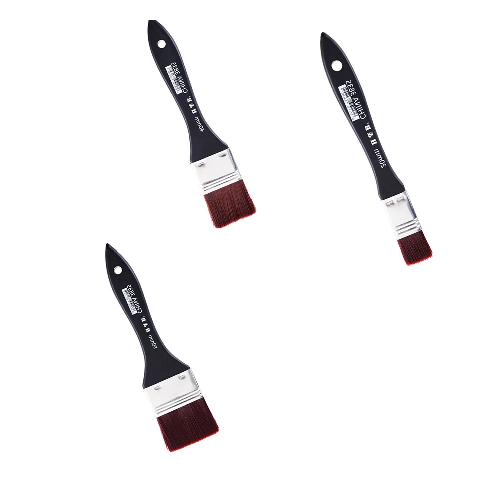 

3 PCS Art Brush Nylon Wool Board Watercolor Paint Brushes Oil Painting Bristles Hake