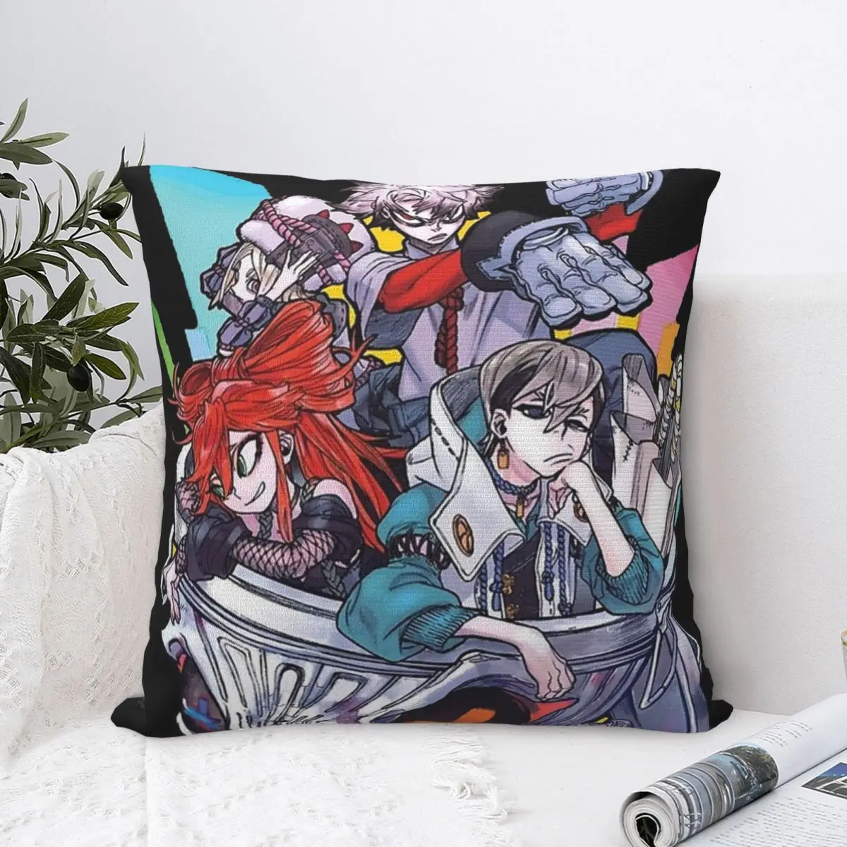 Gachiakuta Japanese Anime Pillowcase Printing Polyester Cushion Cover Decoration Pillow Case Cover Home Zippered 18''