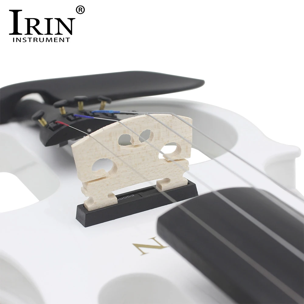 IRIN AU-03 4/4 Electric Violin Maple Panel Electric Violin Set with Case Accessories Professional Electric Violin for Practice