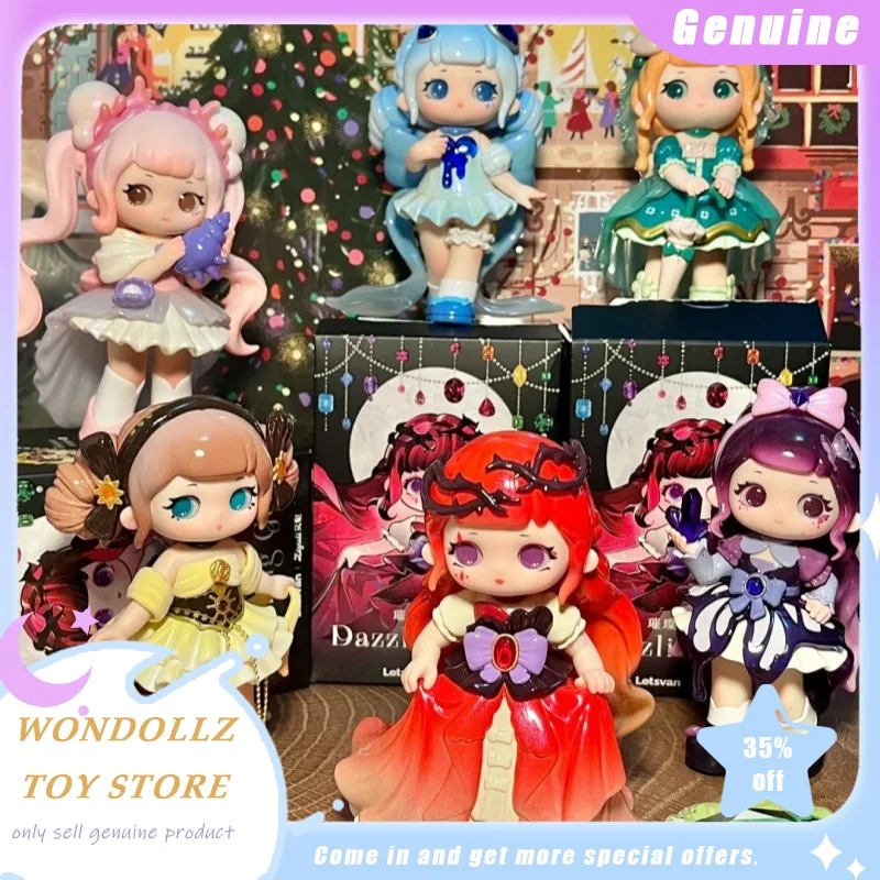 

Подлинная слепая коробка Letsvan Ziyuli V5, серия ослепительных драгоценных камней, фигурка Kwaii Girl, украшение, модная игрушка-сюрприз, подарок для девочек и детей