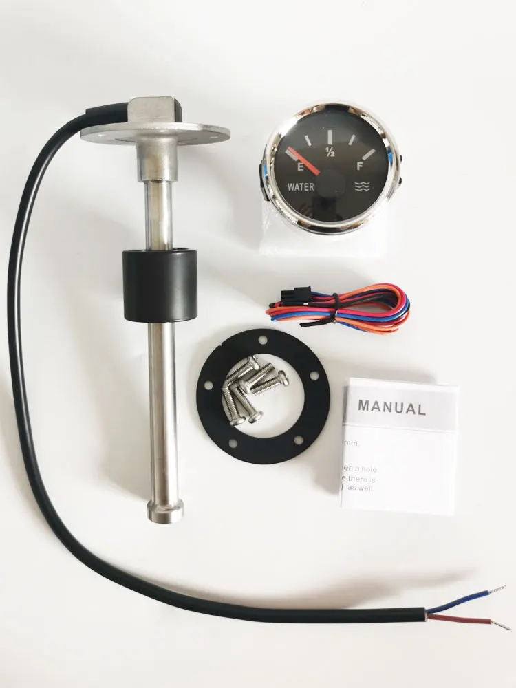 Water Level Gauge and Sensor Matching Water Level Sensor Sensing Tank Sensor Automotive Boat RV Universal with Lights