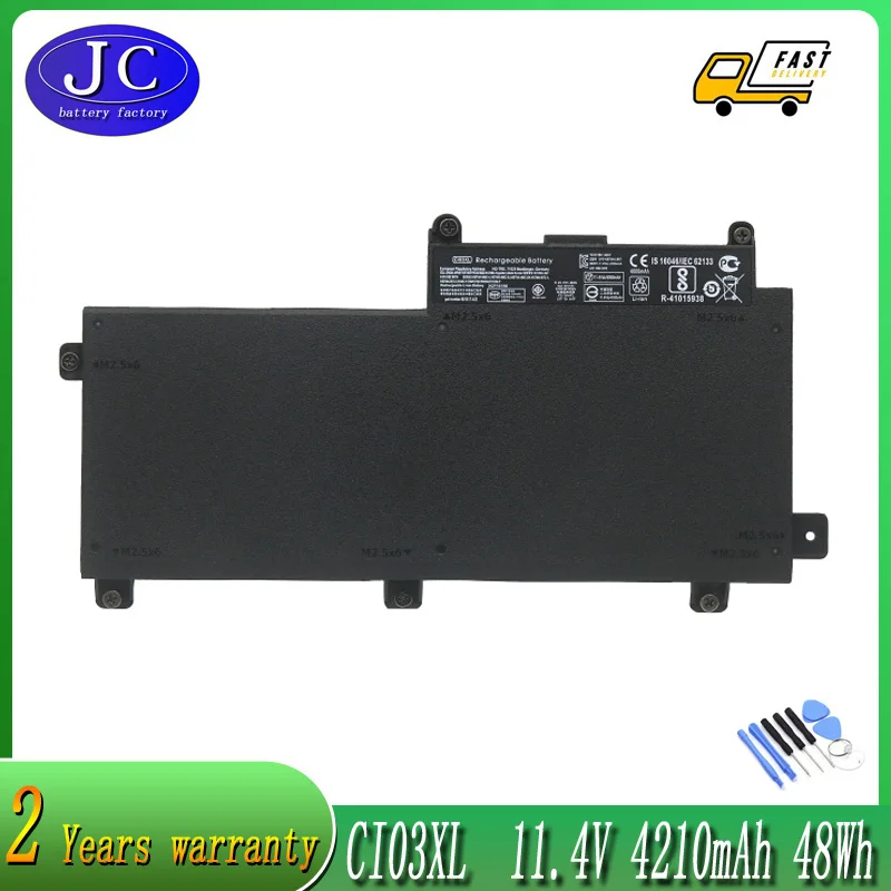 

JCLJF CI03XL CI03XL Battery For HP ProBook 640 G2 645 G2 650 G2 655 G2, 640 G3 645 G3 650 G3 655 G3 HSTNN-UB6Q 801554-001