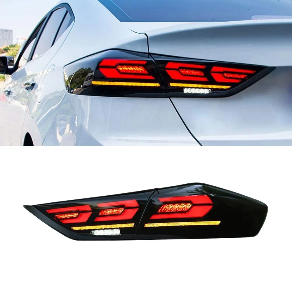 HCmotion Factory Animation DRL Avante Back Rear Lamps 2016 2017 2018 LED Tail Light For Hyundai Elantracustom