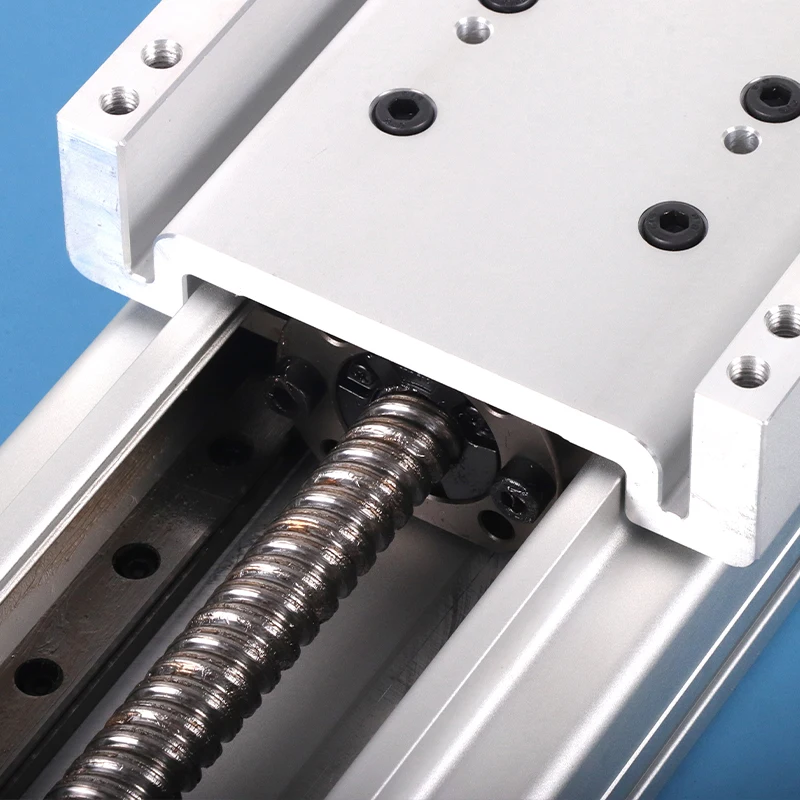 CNC Aluminium Linear Rail Guide Module Stage Fully Enclosed 80mm Linear Rail Guide 100~1000mm Linear Stage BallScrew 1605 1610