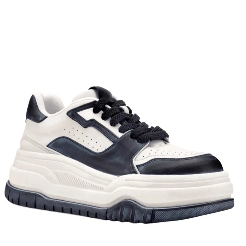 

Туфли для досок в стиле ретро, женские туфли на толстой платформе, удобная дышащая белая повседневная спортивная обувь из натуральной кожи