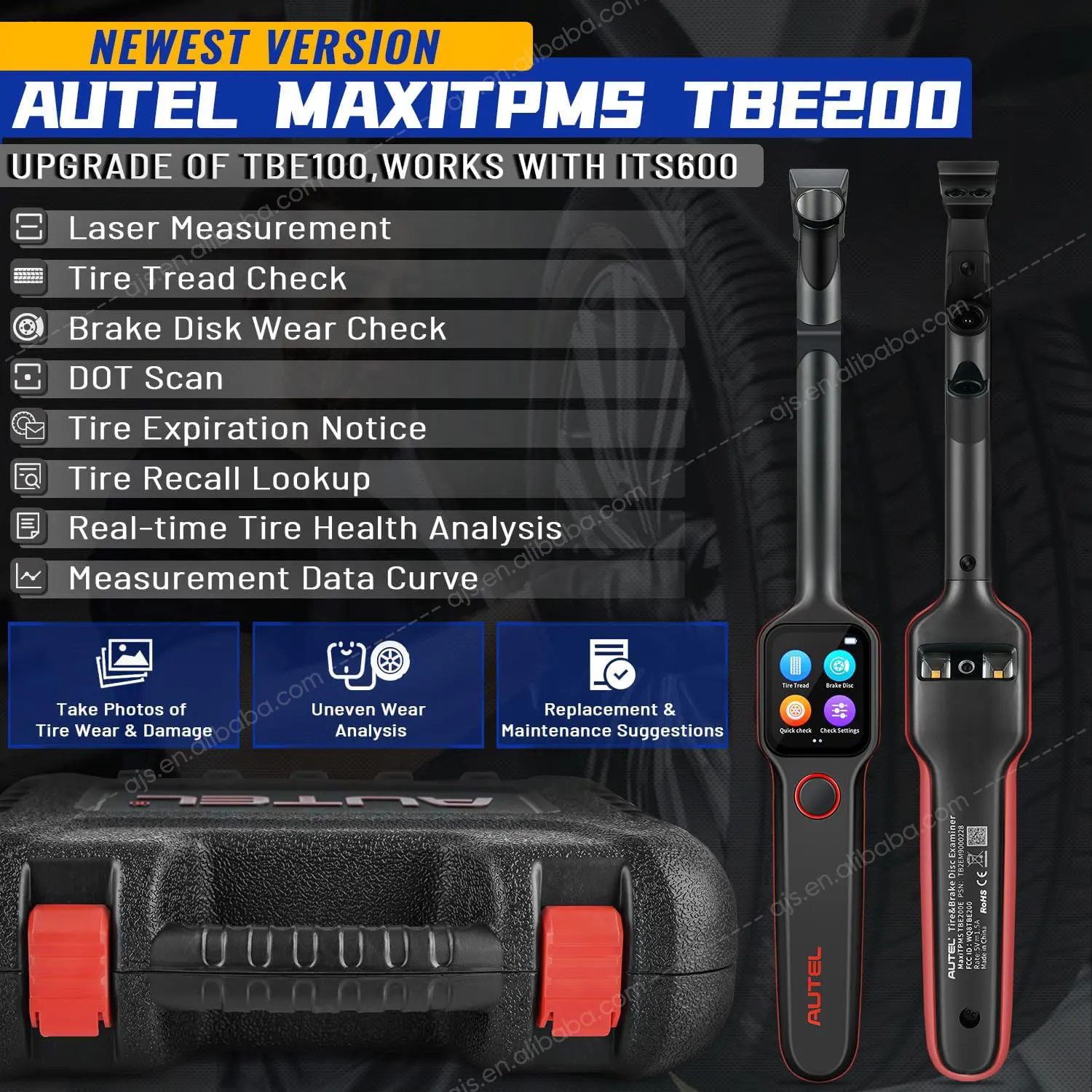 Рисунок 3 - Autel MaxiTPMS TBE200 E Универсальный