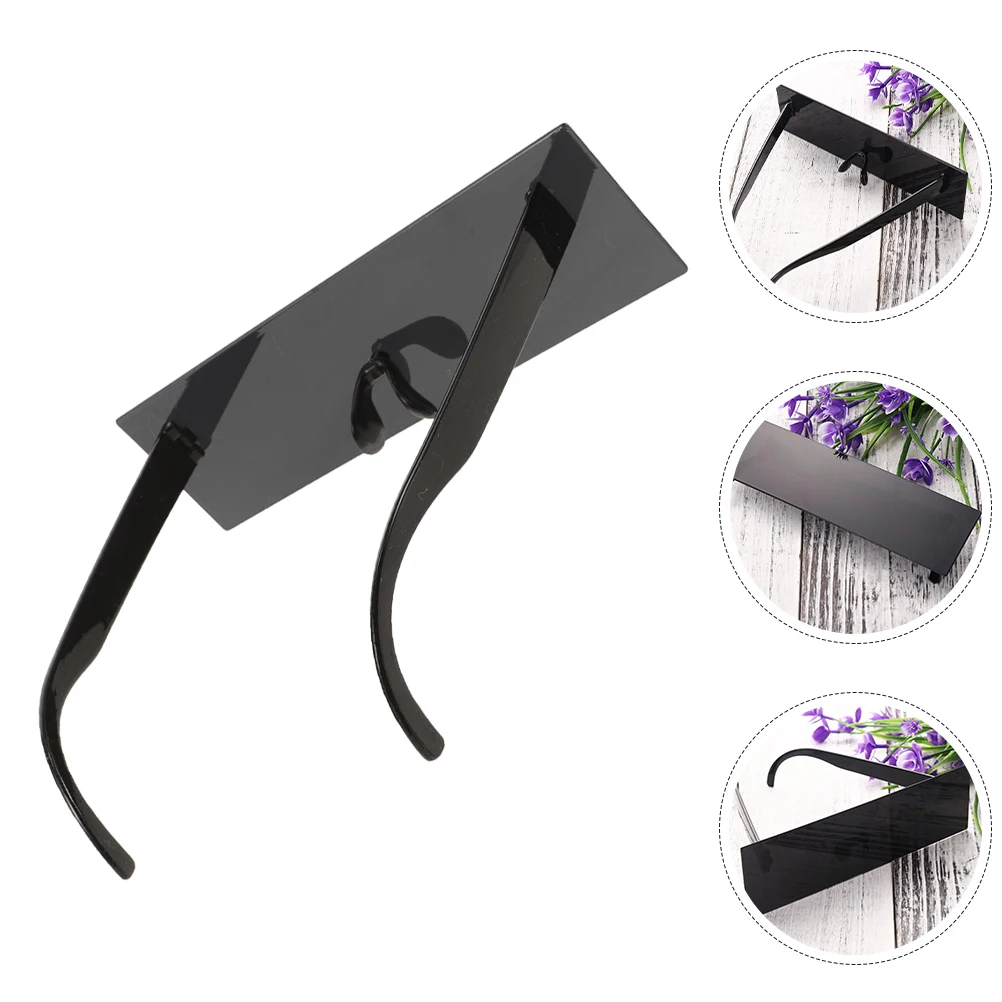 

2 Pcs Straight Plate Sun Eyes Plastic Sunglasses Novelty Aldult Unisex Graduation Party for Adults Men and Women
