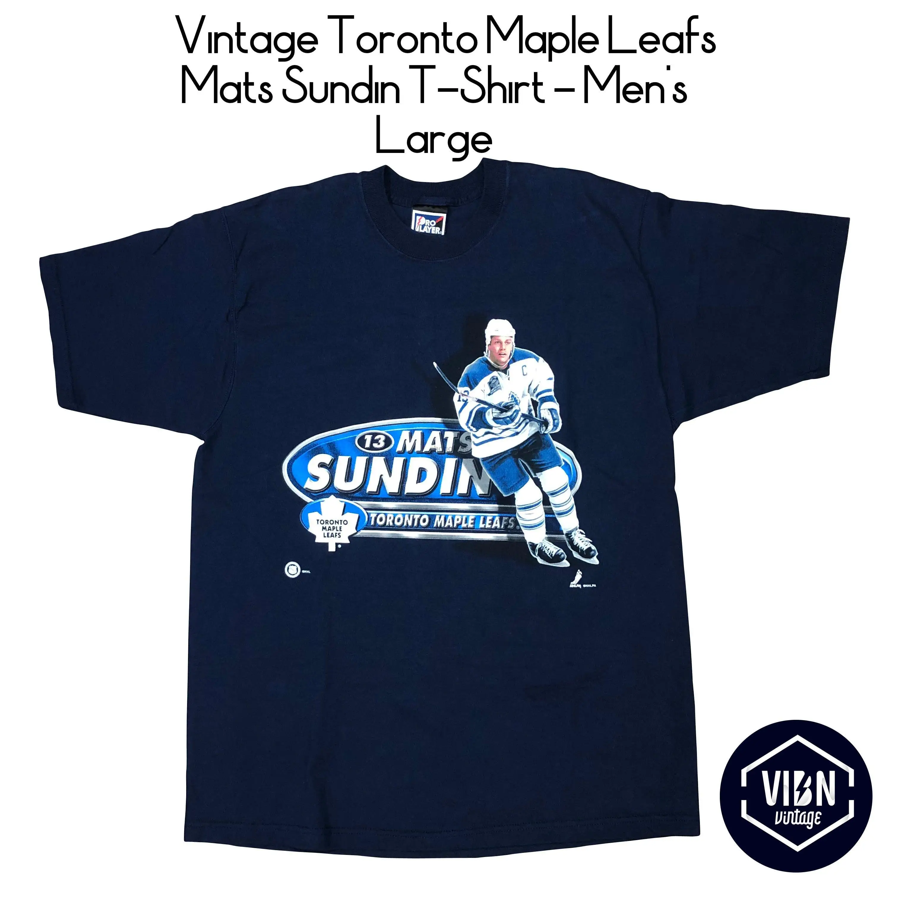 Vintage Toronto Maples Leafs Mats Sundin T-Shirt men t shirt