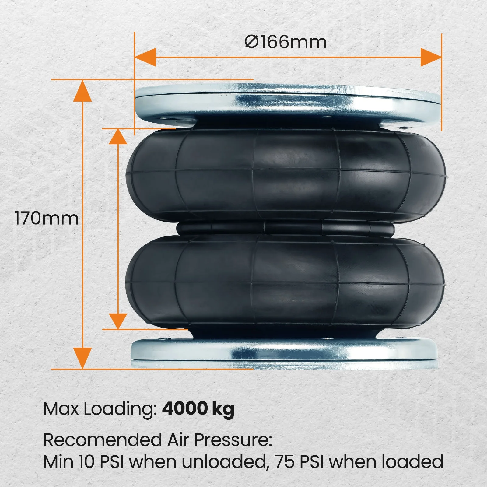 Maxpeedingrods Air Suspension Spring Bellows + Compressor Kit for Mercedes Benz Sprinter 06-20  4000 kg