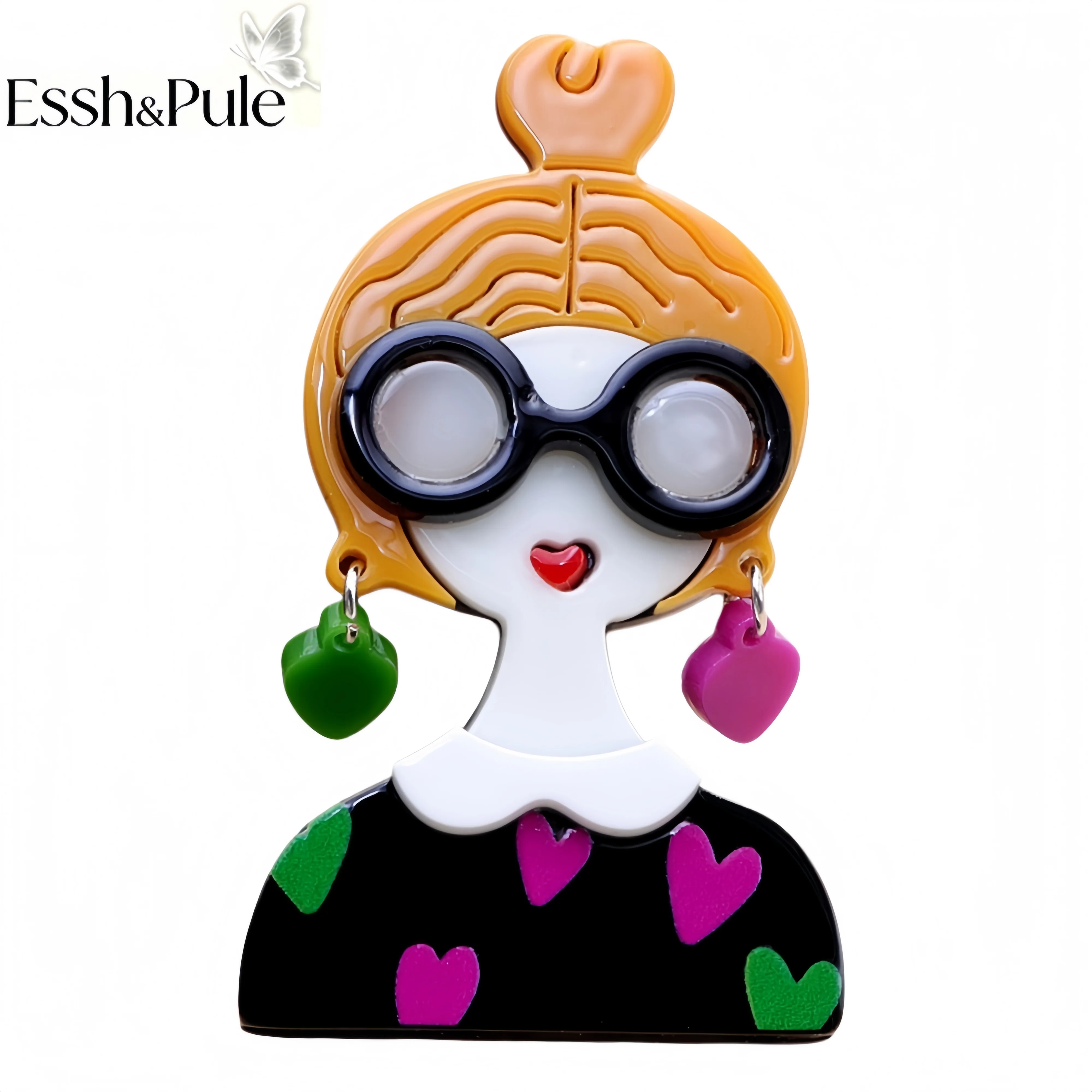 Essh&Pule Pop-Art Statement-Br – Quirky Vintage Fashion Bewertung und Preis