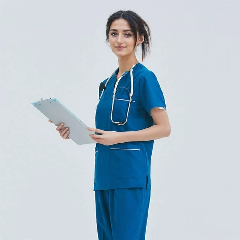 Professionelle OP-Bekleidungsuniform für Männer und Frauen, gute Elastizität für Zahnärzte, Krankenschwestern, Haustier und Ärzte