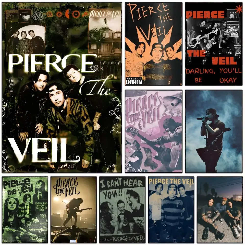 Rock Band P-Pierce the Veil Poster Wall Art Print Decorative Mural Home Decor Gift Unframed