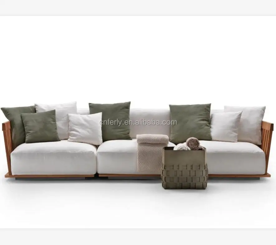 New Arrival Modern Handmade All Weather Outdoor Furniture Garden Set Solid Wood Teak Garden Sofa Sectionals