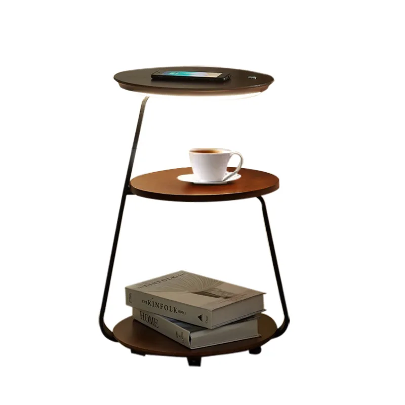 

Floor lamp bedroom bedside table integrated wireless charging coffee table Nordic simple living room