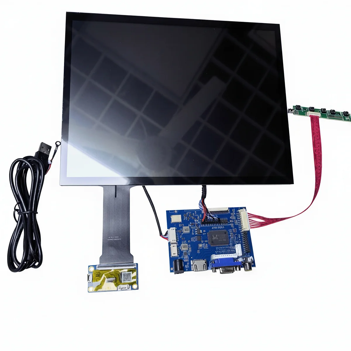 12.1-inch Industrial Medical Touch Display Module IPS 1024X768 USB Plug and Play 10-Point Capacitive Screen - view 5