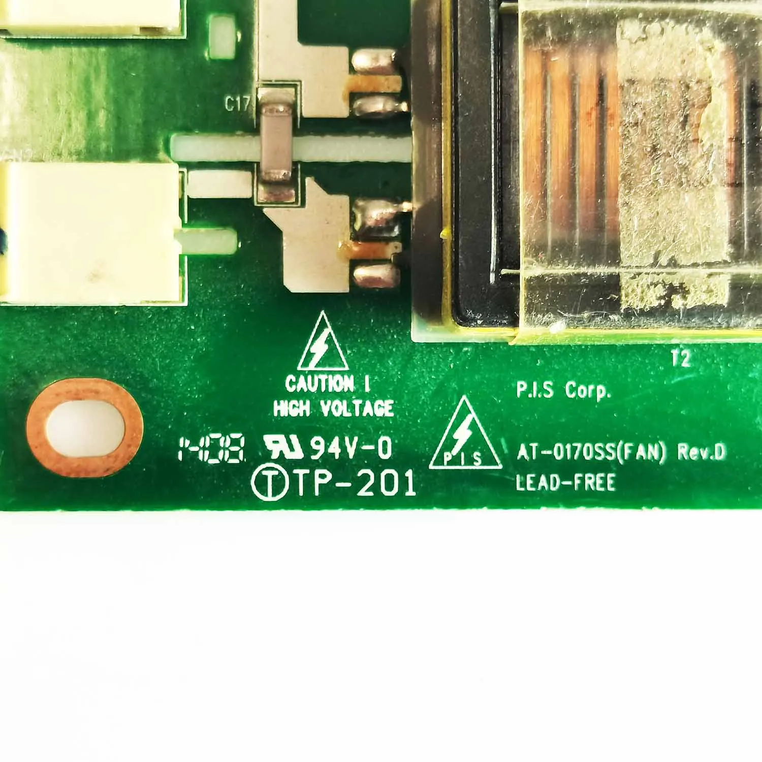 Hoogspanningsbalk AT-0170SS(F An) Rev. DTP-201 Omvormer