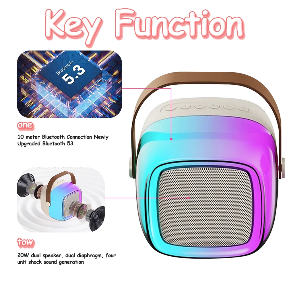 Casque Bluetooth sans fil avec micro pour enfants, lumière flash mignonne, oreille de chat, peut fermer la machine de karaoké LED pour fille, musique stéréo pour téléphone