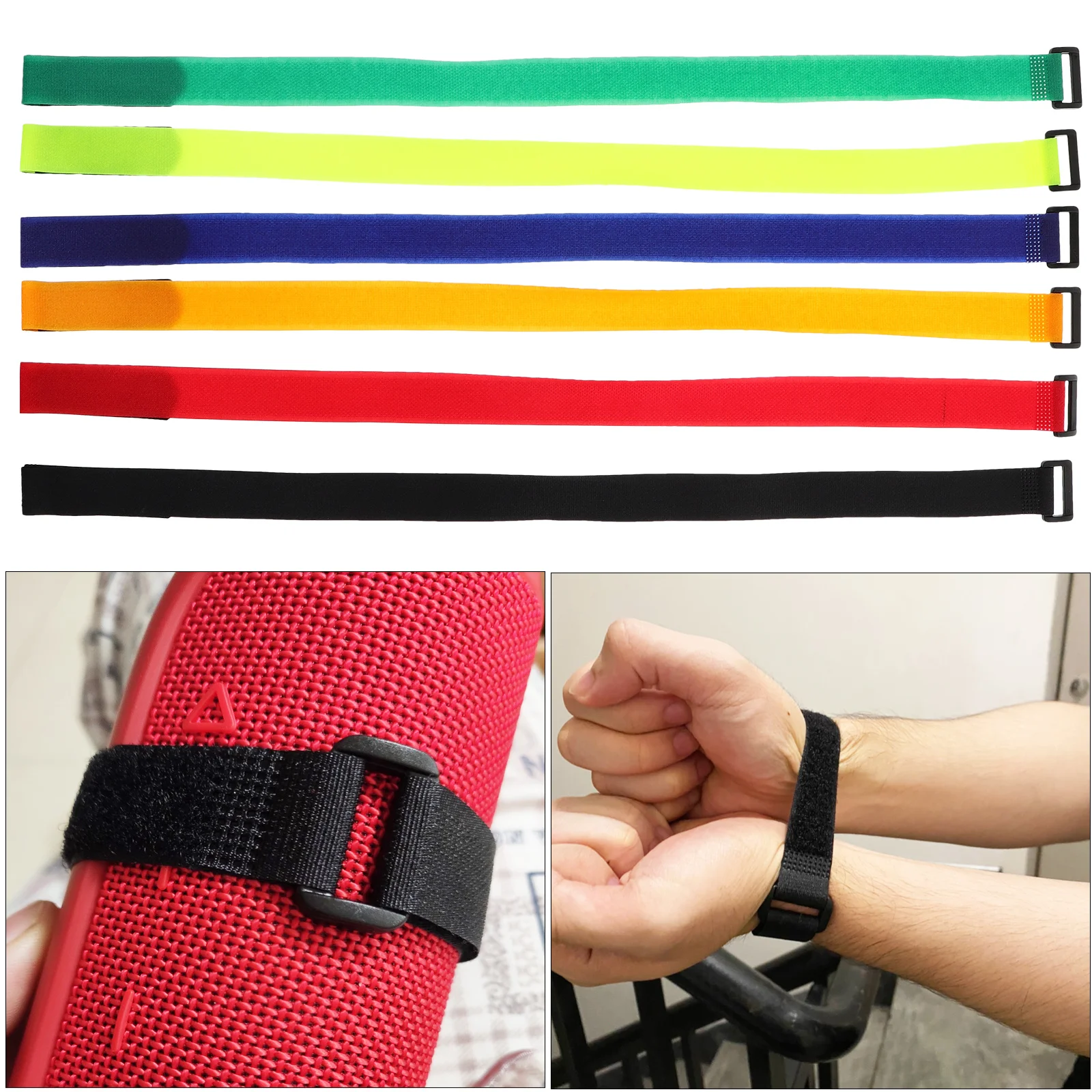 

12Pcs Cinch Straps Bike Wheel Stabilizer Ties for Securing Cables Yoga Mats Gift Bags Lightweight and Portable