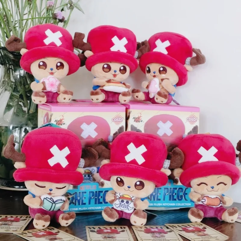 

HotToys One Piece Chopper Cosbi Plush Keychain Blind Box Cute Stuffed Anime Peripheral Doll Pendant Gift For Anime Fans Kids
