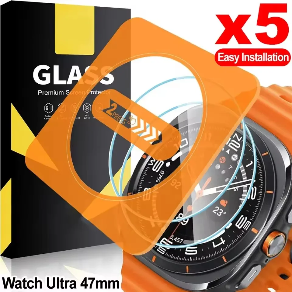 Tempered Glass for Samsung Galaxy Watch Ultra 2 47mm 2025 Ultra2 2026 SmartWatch Protective Film Screen Protector Easy Install