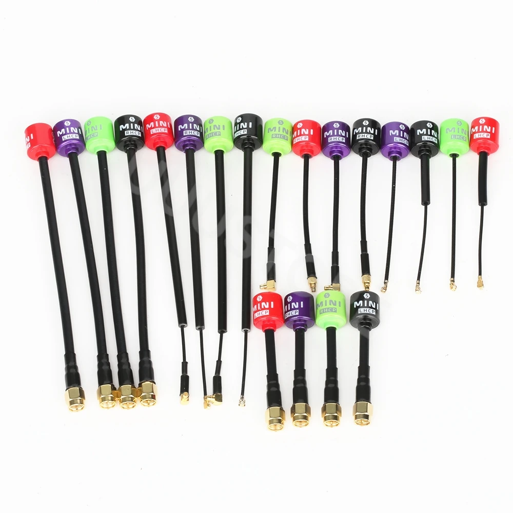 5.8G Lollipop 5 RHCP/LHCP Antenna /MINI5 High Gain 2.8Dbi SMA/RP-SMA/MMCX/UFL for FPV Transmitter RC Racing Drone