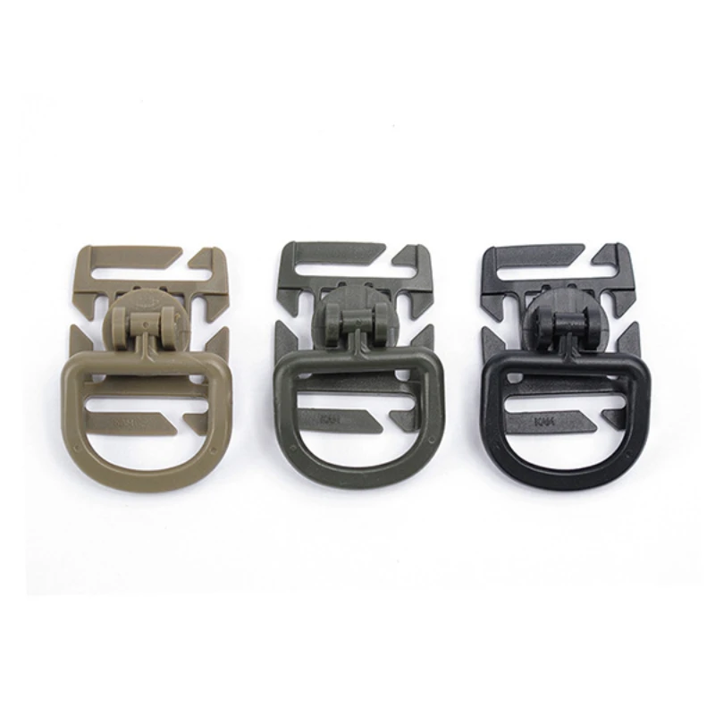 6pcs/Lot Outdoor Fan Backpack Accessories Molly Molle System 8-segment Rotatable D Buckle D-type Buckle