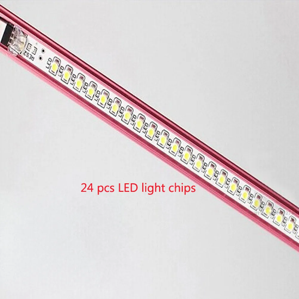 

Простая стильная складная настольная лампа с красным LED-освещением, сенсорным управлением, регулируемая, для чтения, защита глаз, для офиса и дома