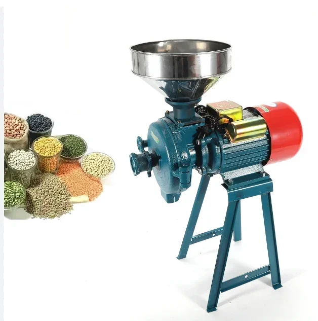 Small Commercial Maize Rice Spice Powder Grinder Wheat Milling Machine Grain Flour Mill Machinery Corn Grinding Machine