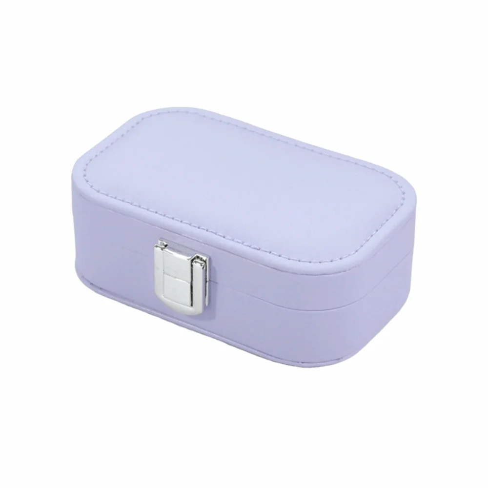 

Macaron Color Jewelry Storage Box Dustproof Mini Size Jewelry Storage Case Snap Button Bracelet Necklace Tray