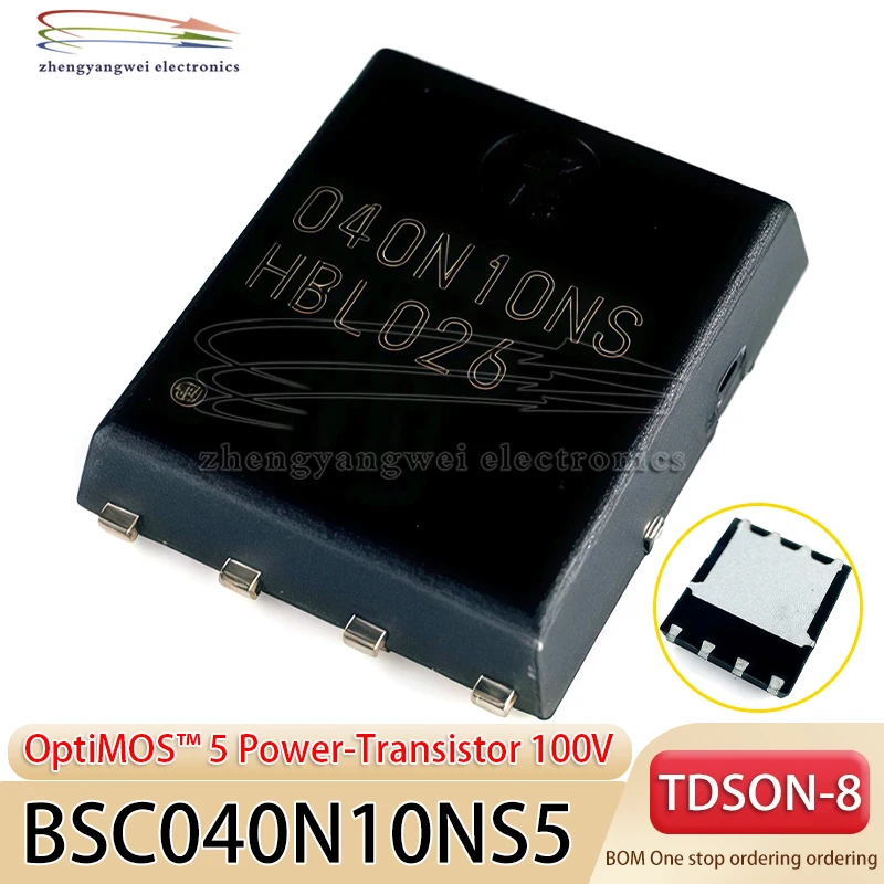 5 PCS BSC040N10NS5 040N10NS 100V 136A Low Internal Resistance TDSON8 MOSFET