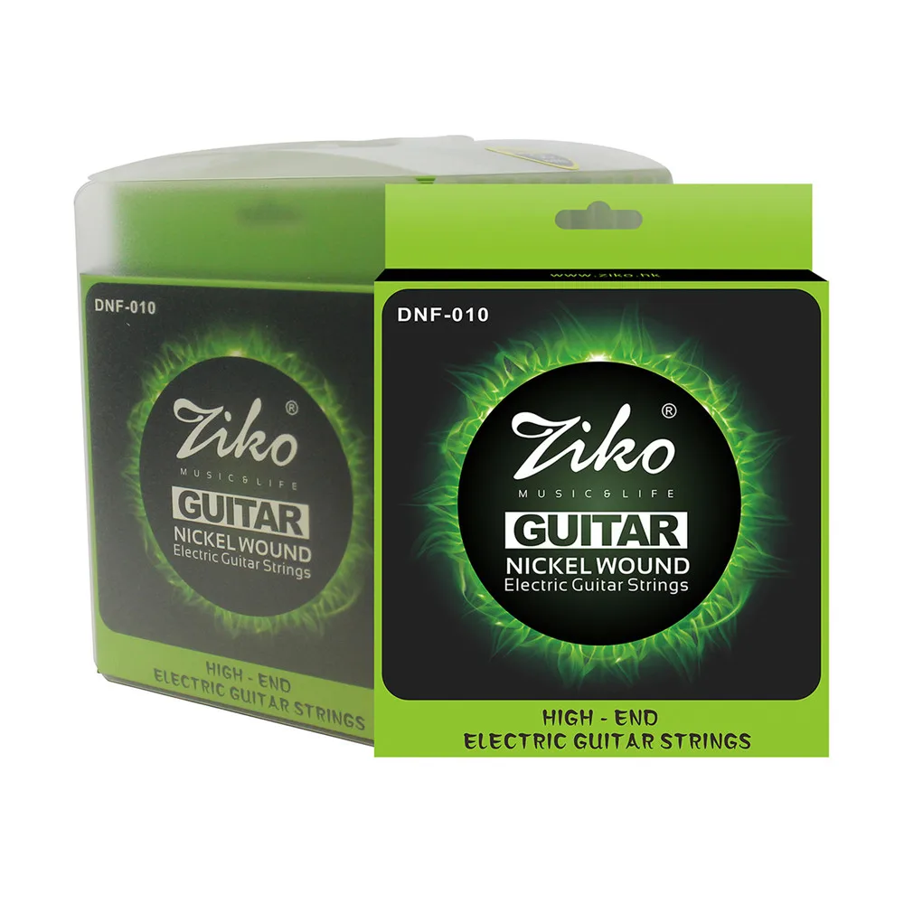 Ziko DNF 009 010 Electric Guitar Strings Nickel Plated Carbon Steel Hexagonal Alloy Musical Instruments Accessories