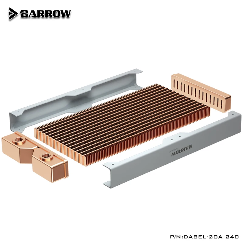 BARROW 20mm Silm Radiator 240 360 Computer Case Water Discharge Liquid Heat Exchanger Match 12cm Fans 240 360 Watercooler