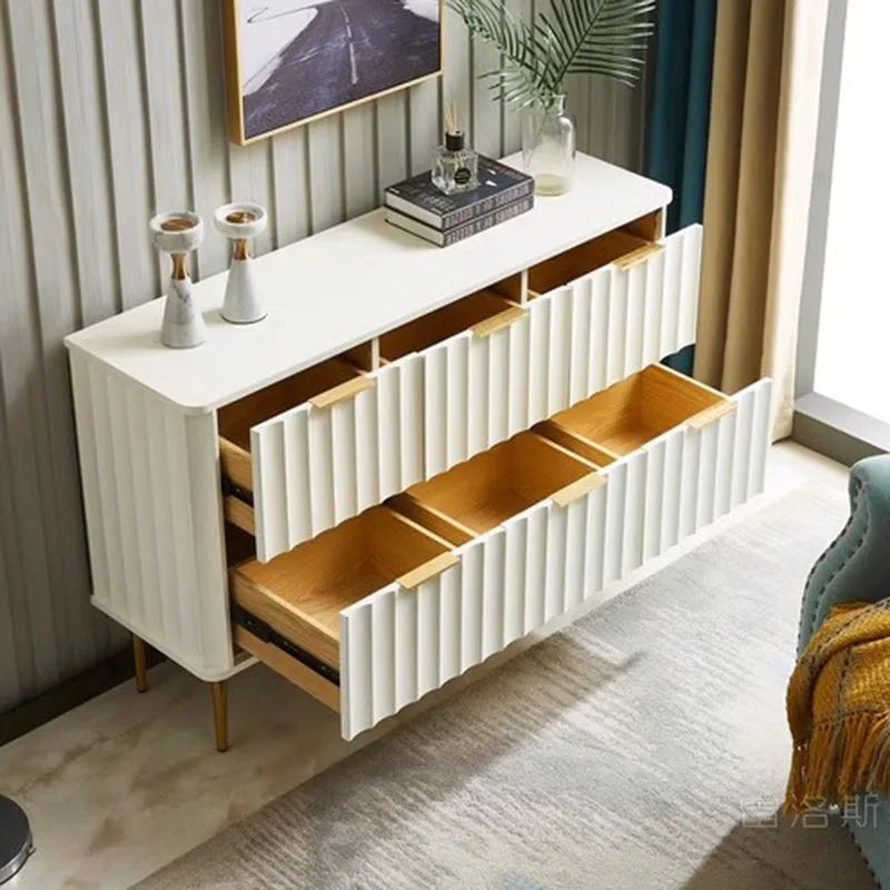 China Sideboard Living Room Cabinet Drawers Wall Shelf Jewelry Side Tv Cabinet Vanity Luxury Szafki Do Salonu Modular Furniture