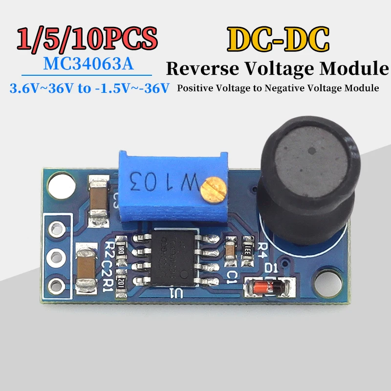MC34063A Voltage Module DC3.6V-36V Positive to DC-1.5V to -36V Negative Voltage Converter Module ﻿