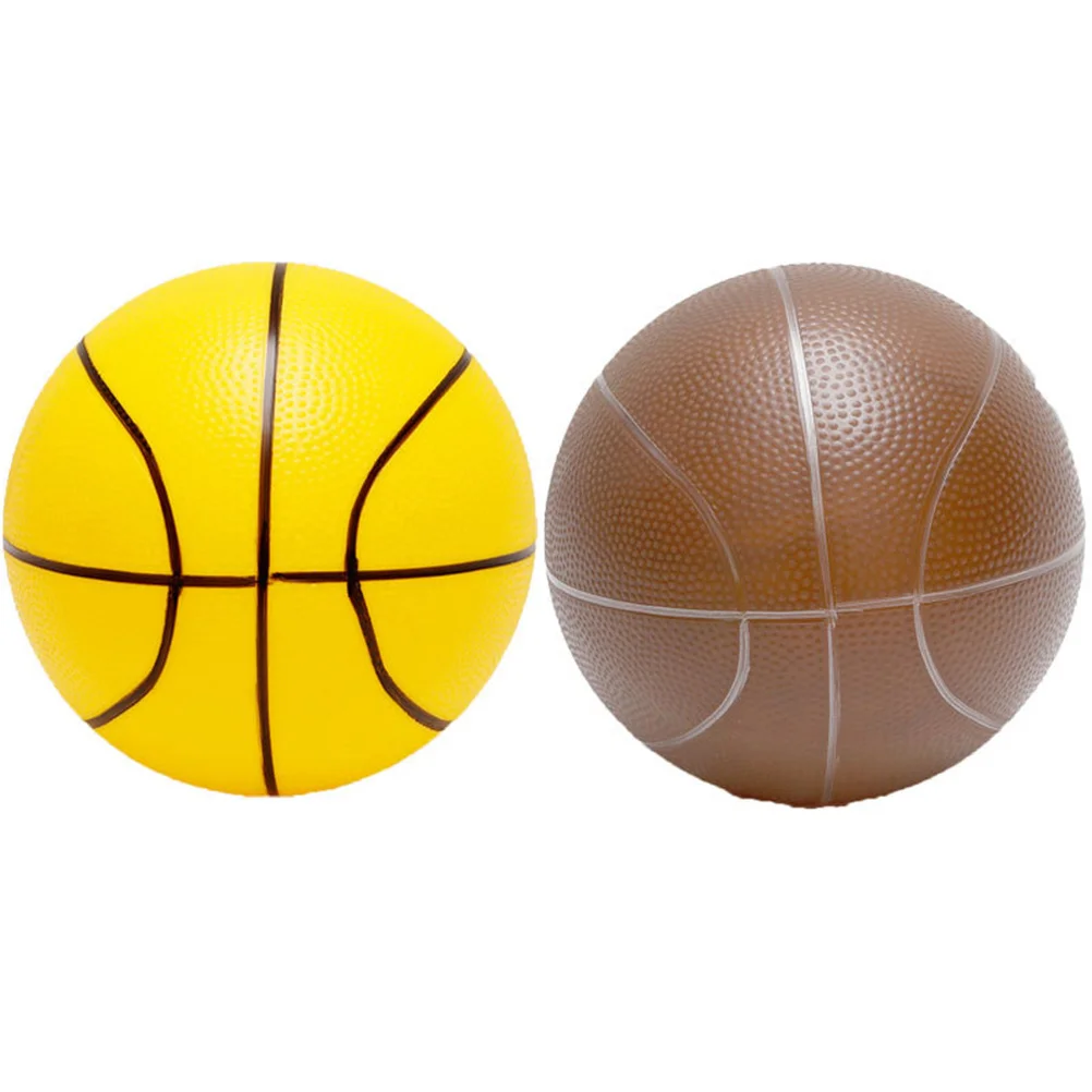 

2Pcs Basketball Ball Playthings Lightweight Thickened PVC Fun Sports for Kids Children Random Color Basketball Toy