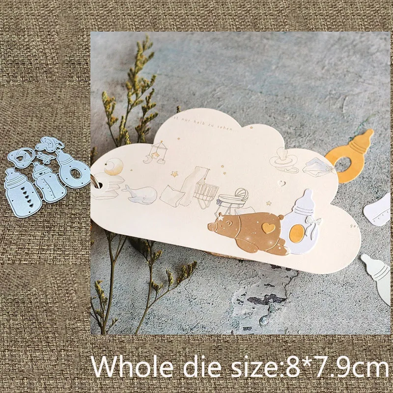 New Design Craft Metal stencil mold Cutting Die bottle nipple decoration scrapbook die cut Album Paper Card Craft Embossing