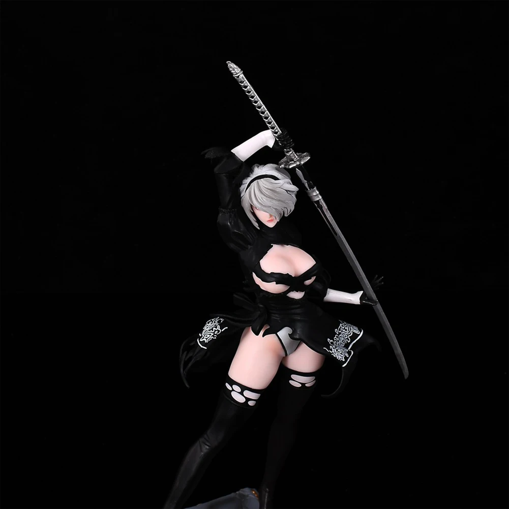 Figurka Anime NieR No.2 Typ B Figurka Akcji PVC Model 2B 2Byorha Figurka 2Bautomata Figurka do Podglądu Ozdoby na Biurko Prezenty