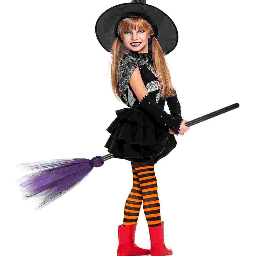 Aldult Witch Broom Child Children’s Toys Wicked Witches Cloth Halloween Cosplay Prop