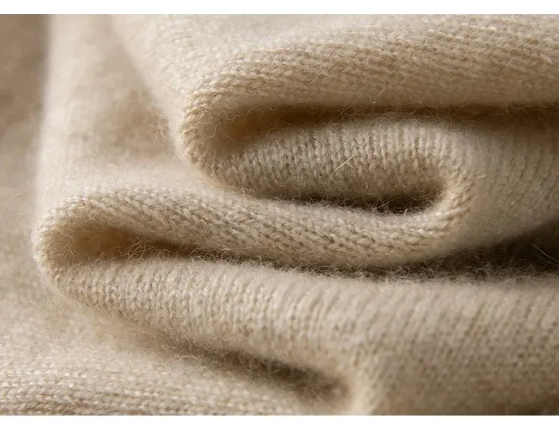 zjaiss Einfarbiger Warmer Strickumhang mit Seitenknöpfen 2026 Neuer Herbst-Winter-Damen-Poncho aus Reinkaschmir als Oberbekleidung – Detail 7