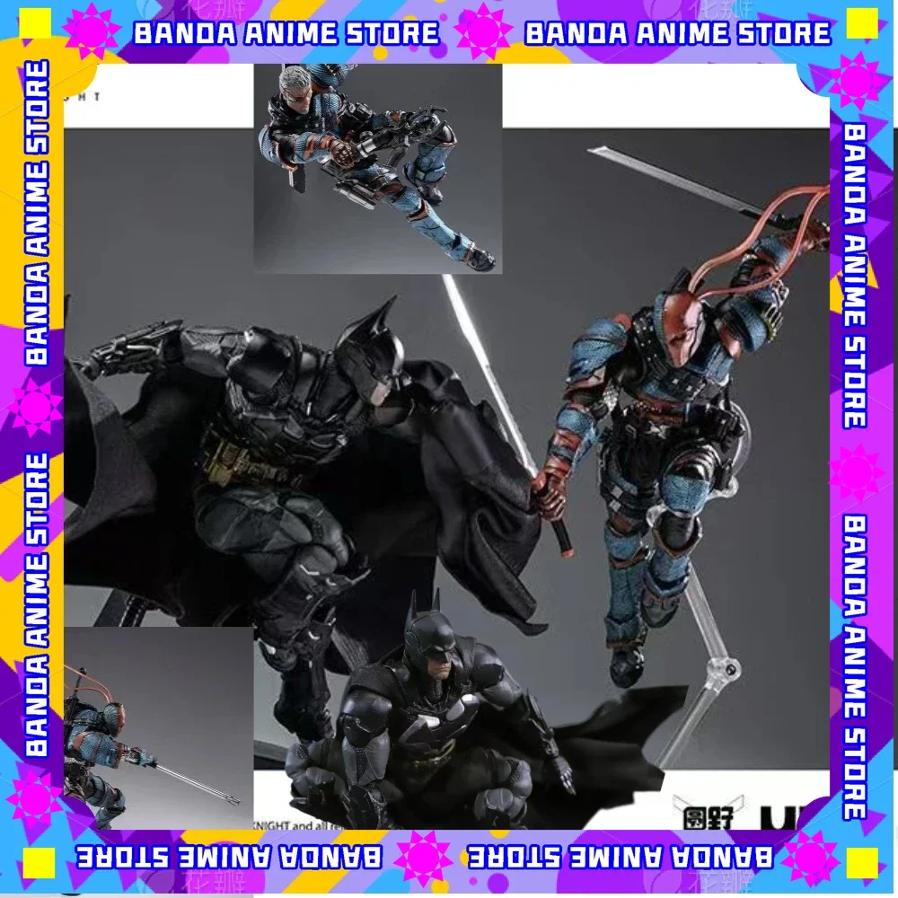 متوفر في المخزون ألعاب LPZZ DC 1/12 شخصية Arkham Knight Deathstroke و Batman شخصيات الحركة Finegures Batman Multiverse Superman هدية