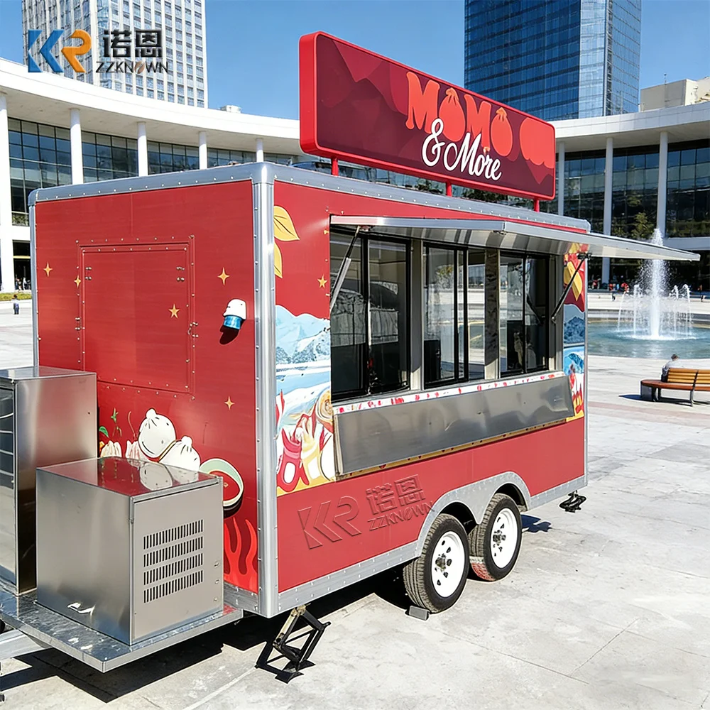 

Custom Mobile Dining Car Coffee Ice Cream Truck Fish Chips Food Trailer Asian Street Food Truck for Sale