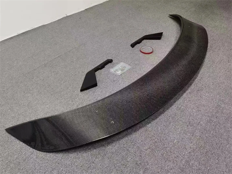 Real Carbon Fiber Spoiler For Porsche Taycan 2019 2020 2021 2022 High Quality REAR WING TRUNK LIP SPOILERS G-T Model