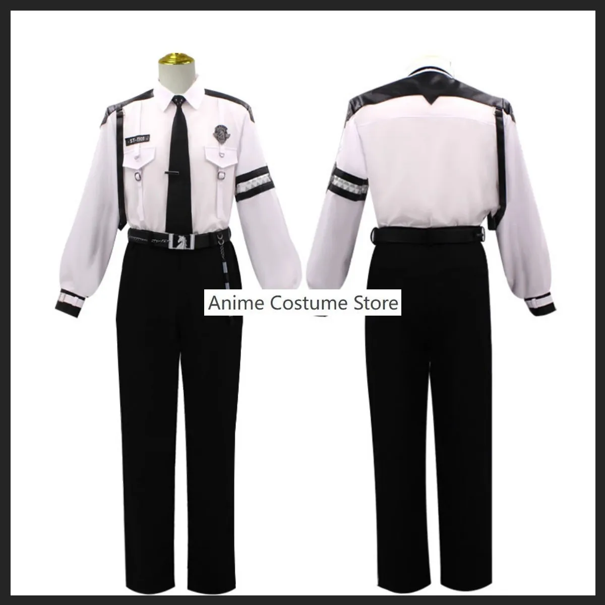 2024 New Game Love and Deepspace Xavier Cosplay Costume Evol Police Uniform Shirt Full Set Man Woman Halloween Party Suit