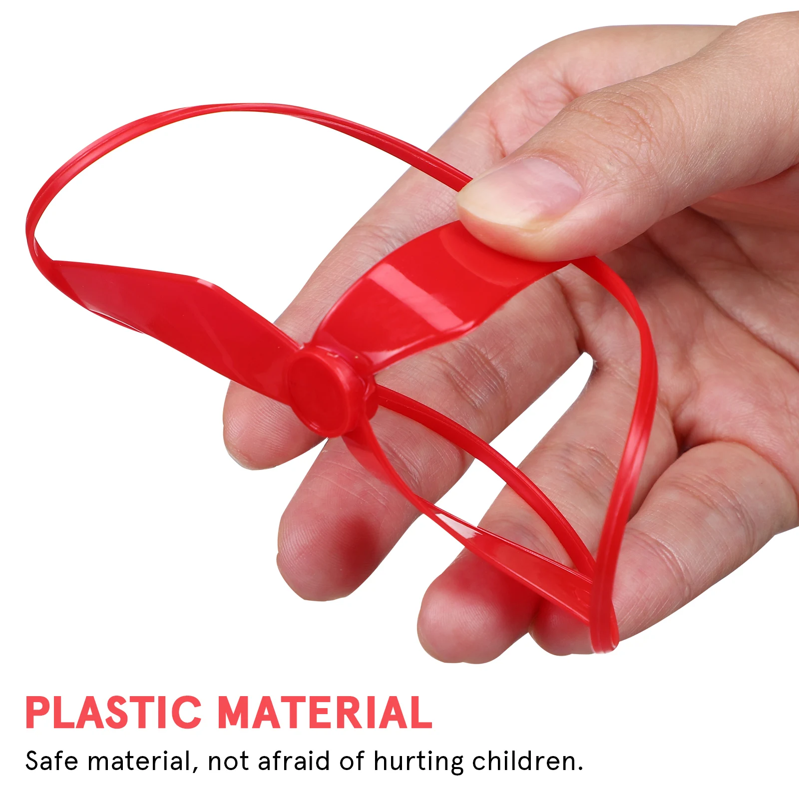 

1 set Plastic Pull String Flying Disc UFO Toys Helicopter Saucer Set Lightweight Outdoor Fun Propeller Play Travel Toy