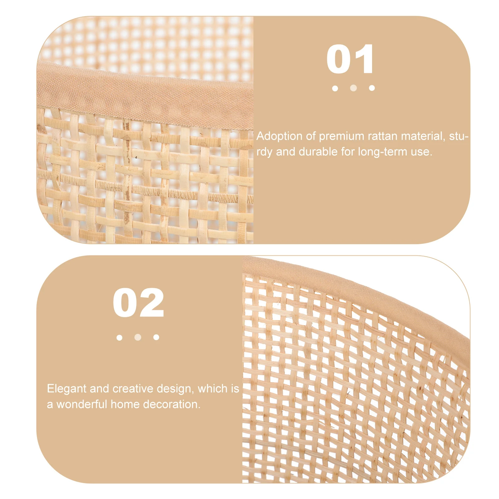 

Плетеный чехол для лампы премиум-класса из ротанга, прочный потолочный абажур, элегантный дизайн, подходит для гостиной, чайной комнаты, кабинета