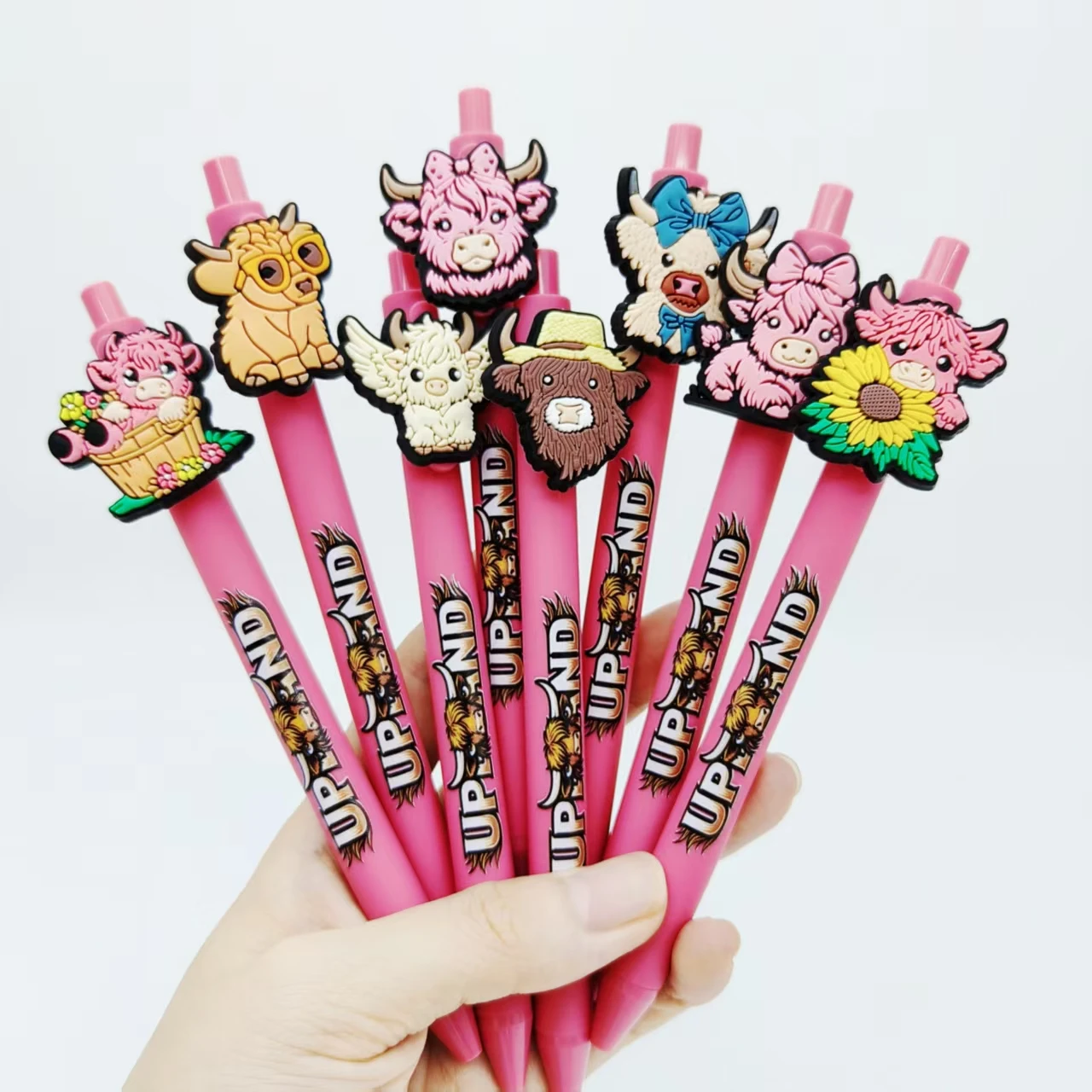 

5 шт./11 шт., патч-ручка для моделирования яка, серия Rouge Powder, шариковая ручка с принтом хайлендского скота