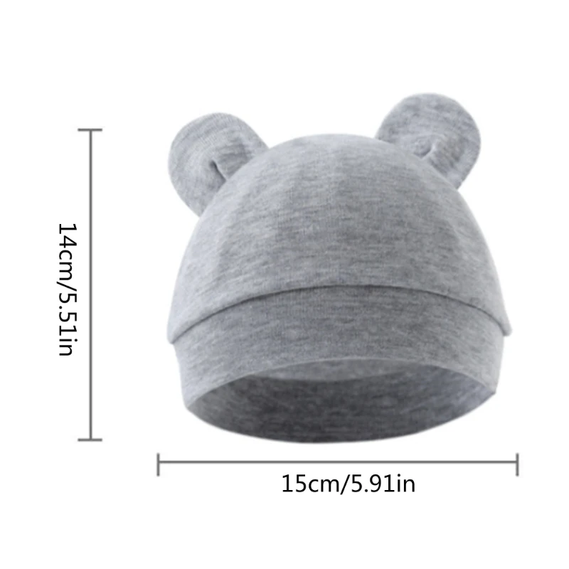 Soft & Breathable Newborns Baby Hat Cotton Fetal Caps for 0 to 3 Months Comfortable Infants Bonnet Fashionable New Dropship