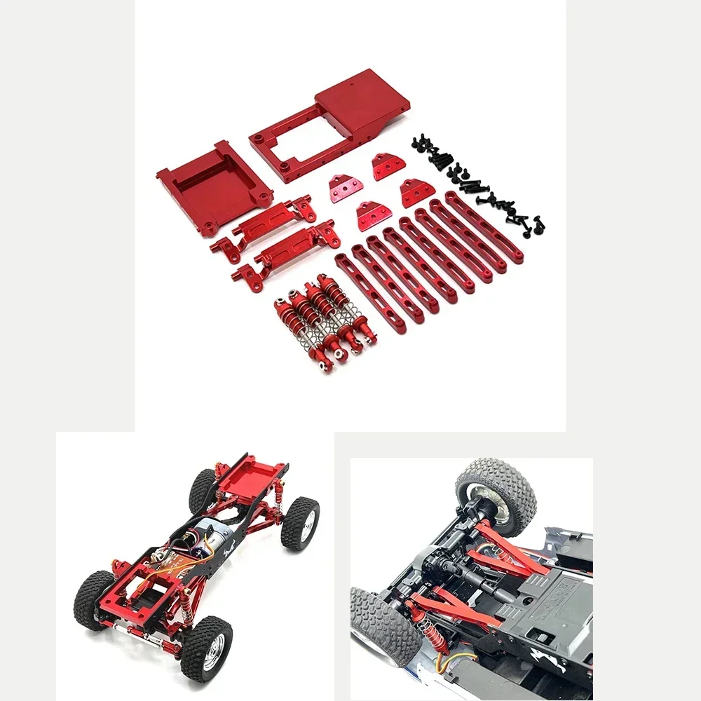 

Metal upgrade, PCB fixed bin, tail , pull rod, shock absorber, seat, mount, set, for Mangniu model 1/12 MN78