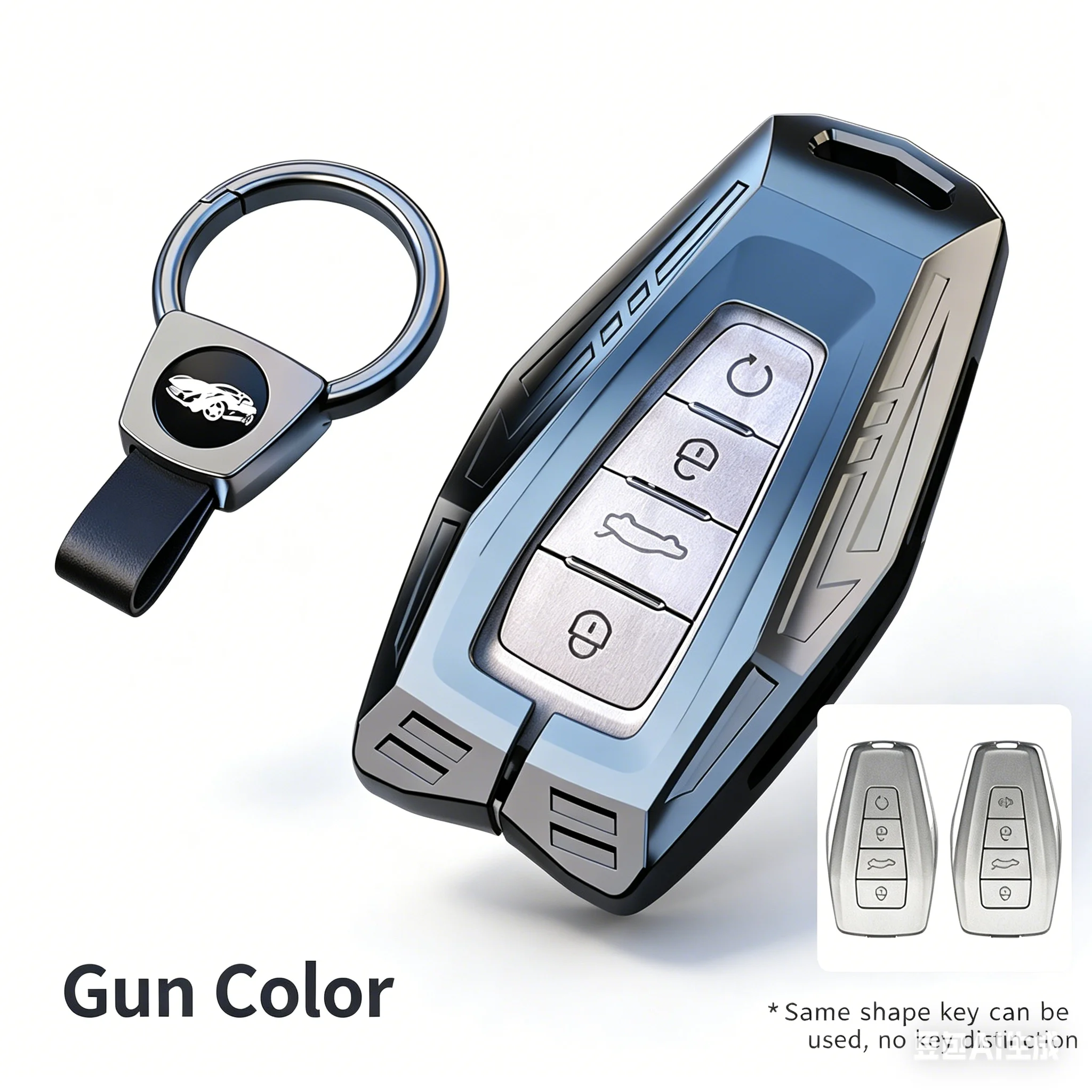 

Zinc Alloy Car Key Cover for Geely Emgrand/Atlas/Monjaro/Starray Coolray Smart Remote Fob Protector Case