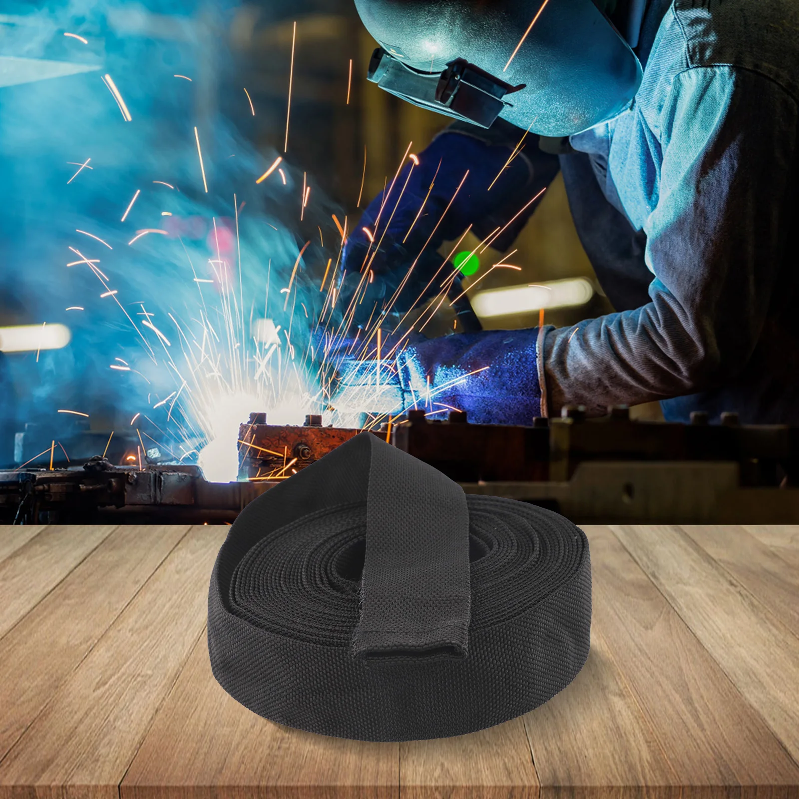 Flame-retardant Cable Cover Insulator Welding Torch Cover Nylon Sleeve Installation Reminder Pipeline Management